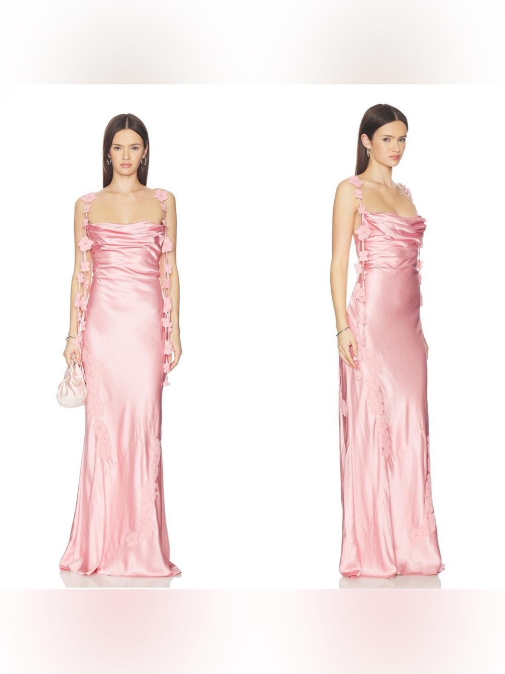 NWT NBD Inaya gown in blush
